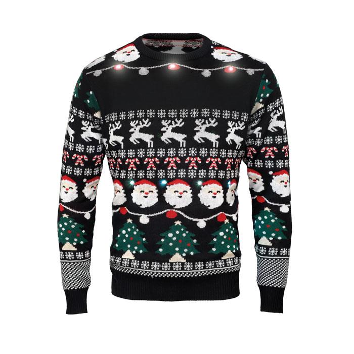 Weihnachts-LED-Pullover L/XL