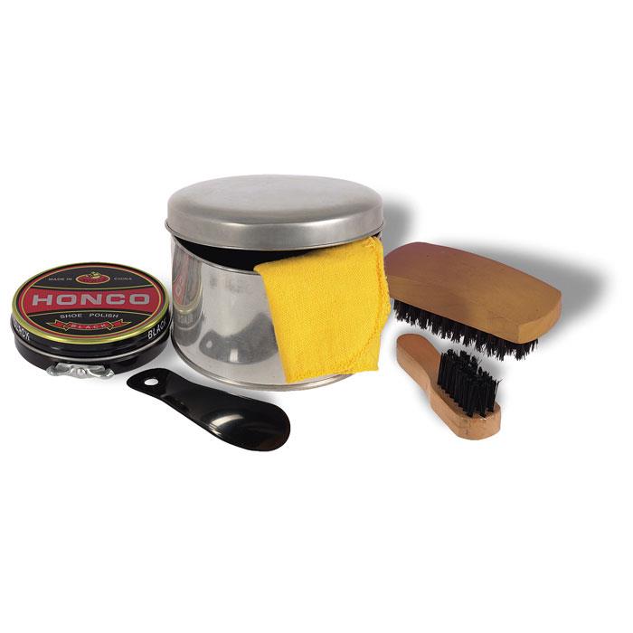 Schuhputzset in Geschenkdose