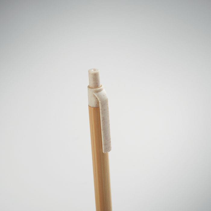 Druckkugelschreiber mit Bambus