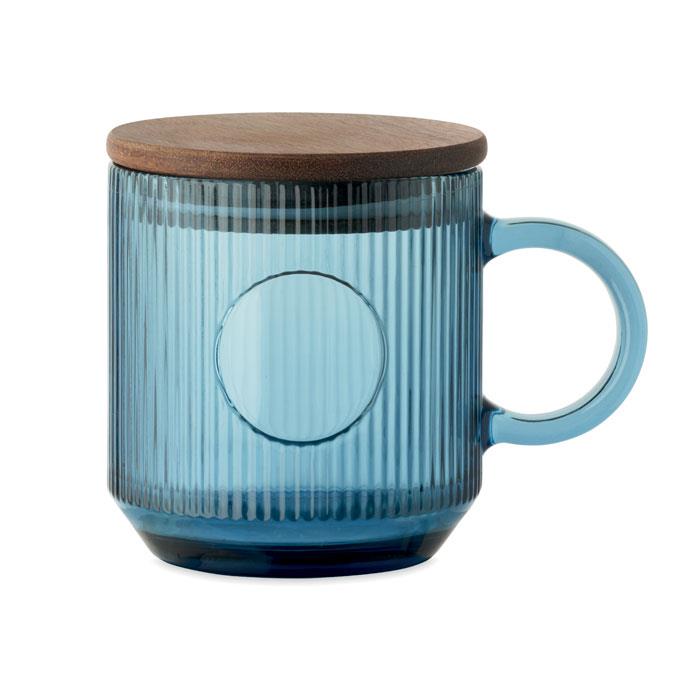 Gerippter Glasbecher 300ml