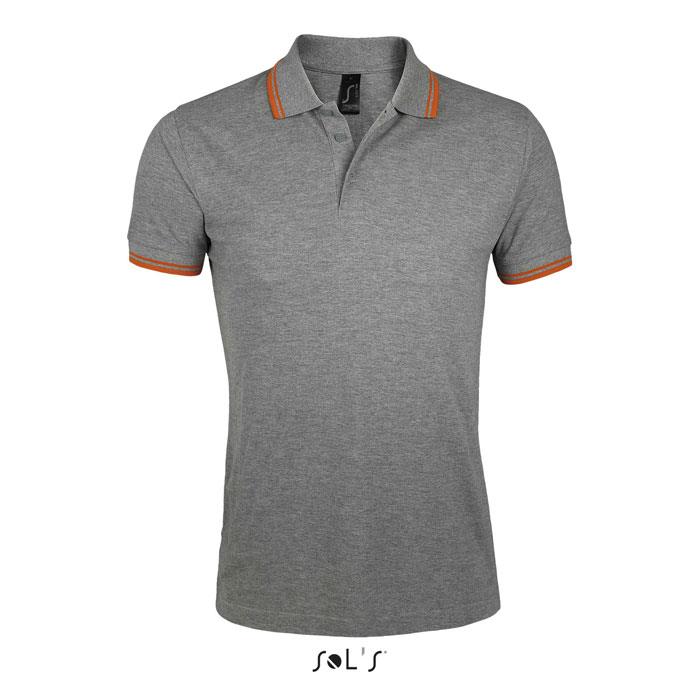 Melange Grau/Orange