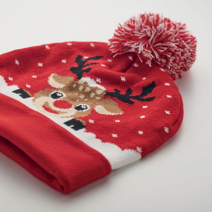 Weihnachtliche Strickmütze