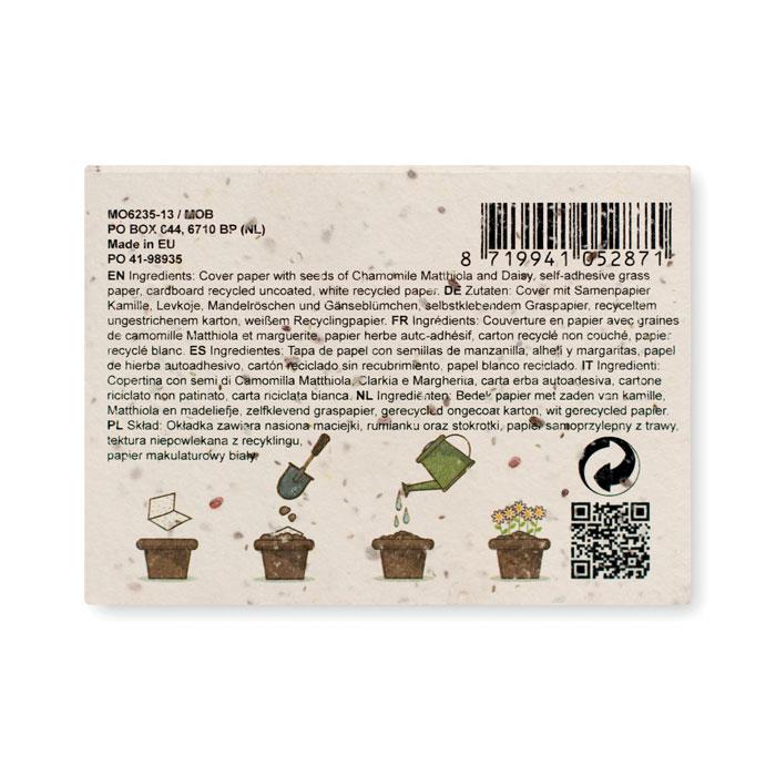 Notiz-Set mit Blumensamen