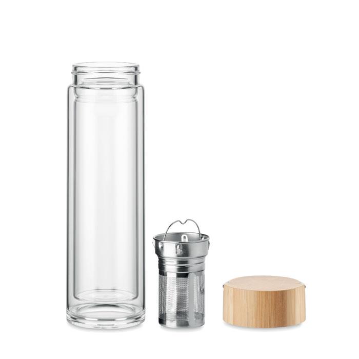 Trinkflasche Glas 400ml