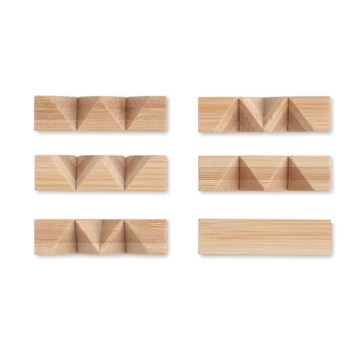 Holzpuzzle/Gehirnjogging Bambus