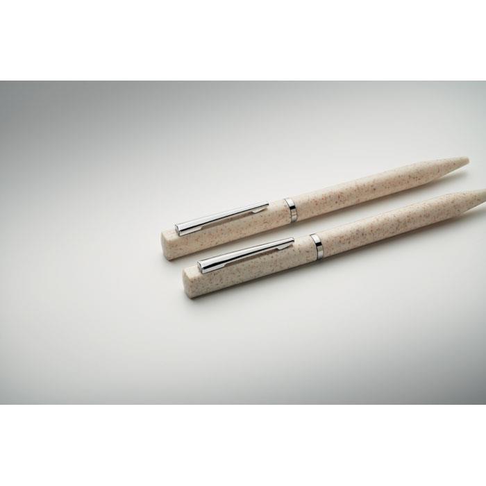 Schreibgeräte-Set Stroh/ABS