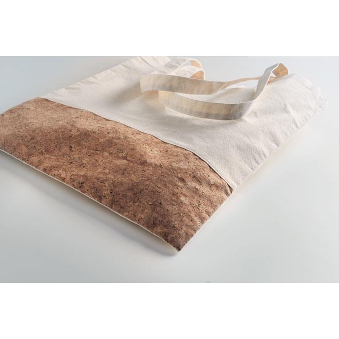 Einkaufstasche mit Korkbesatz