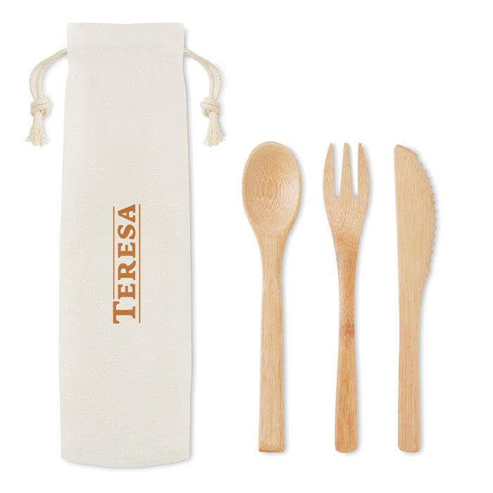 Besteck-Set Bambus
