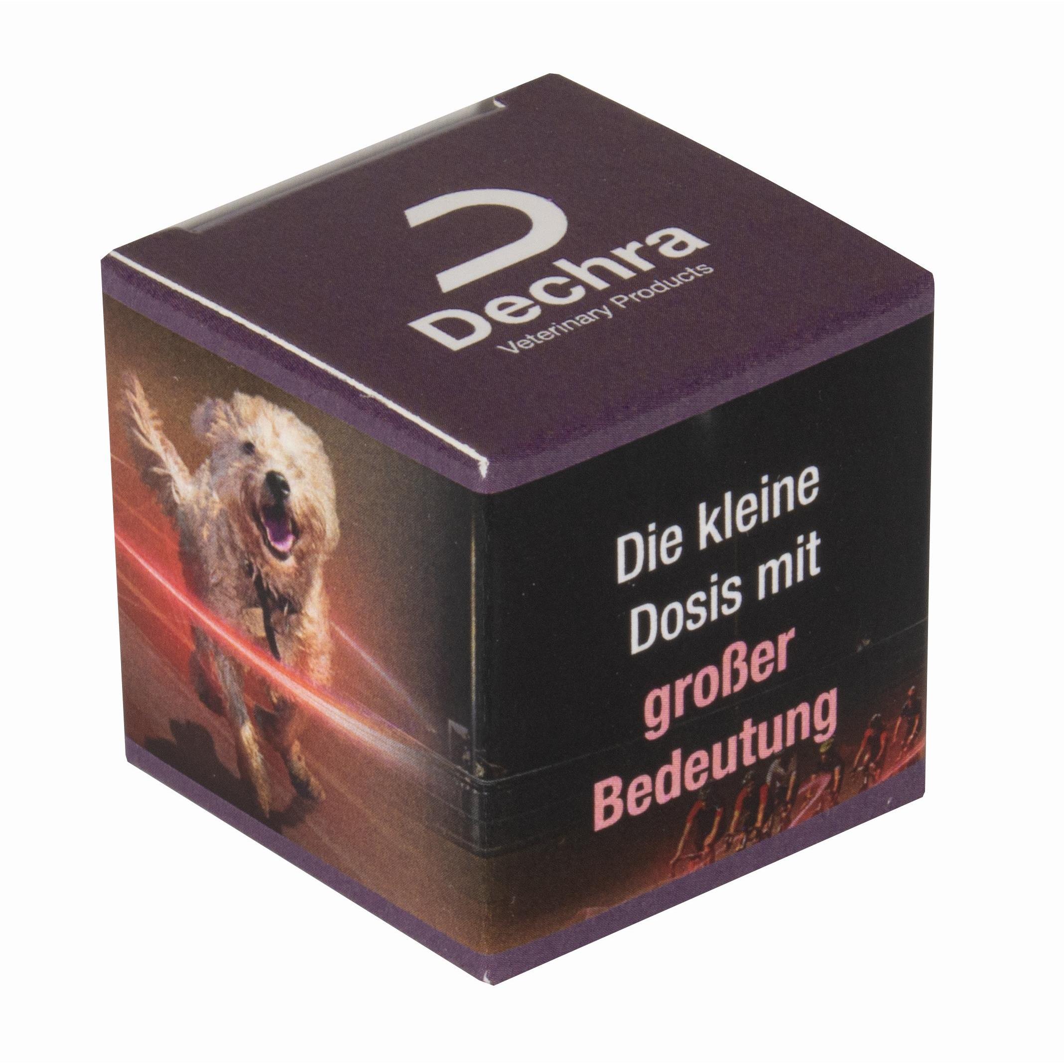 Schoko-Linsen in orange im Süßen Würfel