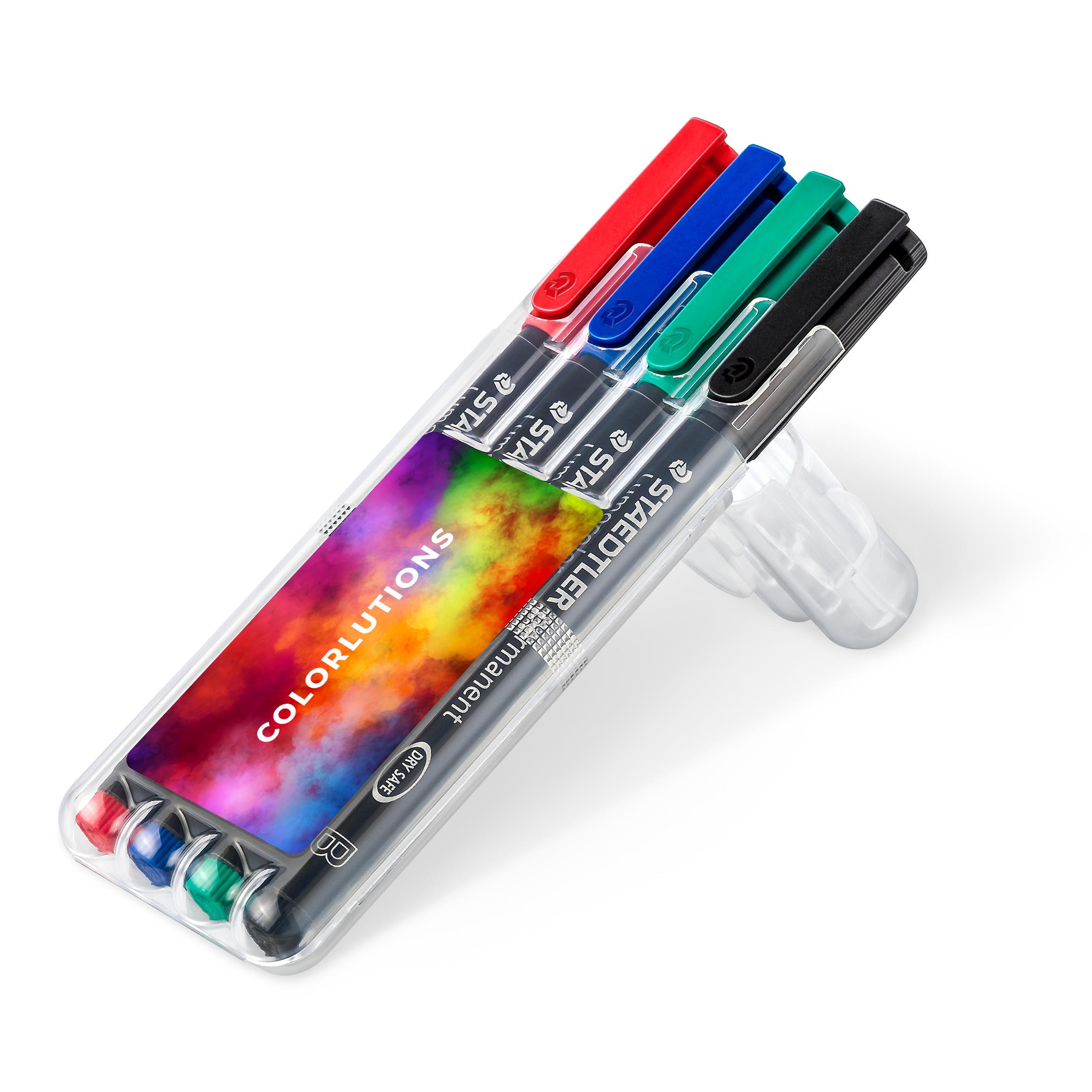 STAEDTLER Lumocolor® permanent B, 4er Box