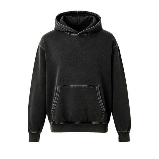 Unisex Vintage Organic Cotton Hooded Sweatshirt