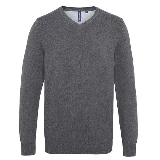 Men´s Cotton Blend V Neck Sweater
