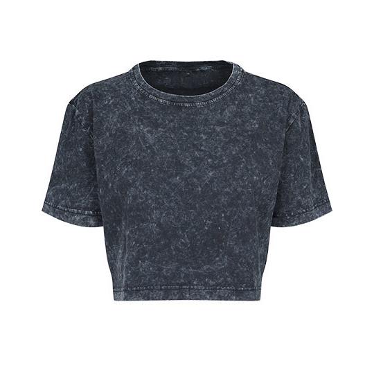 Ladies´ Acid Washed Cropped Tee