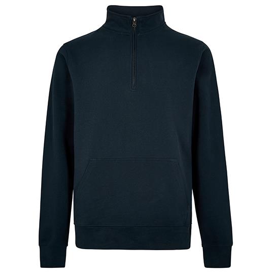 Regular Fit 1/4 Zip Pique Sweatshirt
