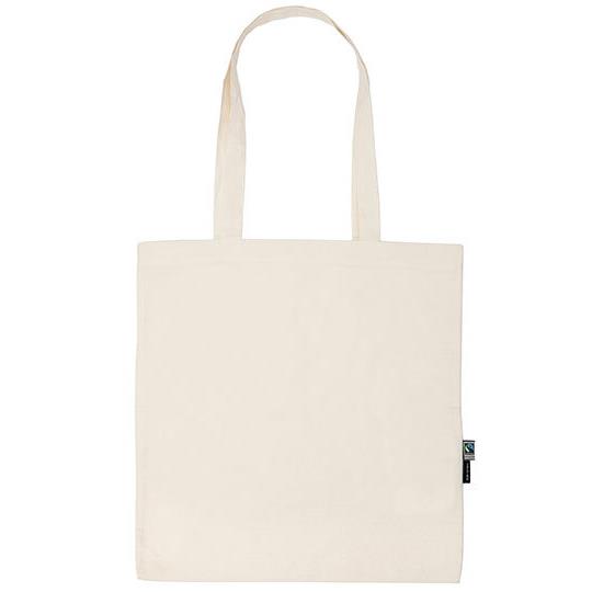Tiger Cotton Shopping Bag With Long Handles