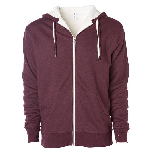 Burgundy Heather Natural