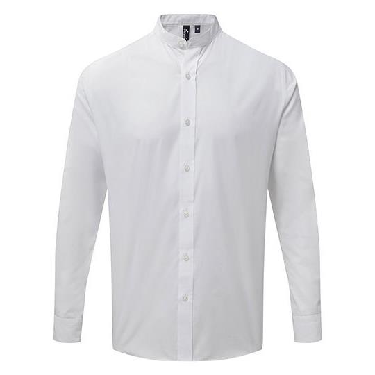 Men´s Banded Collar Grandad Long Sleeve Shirt