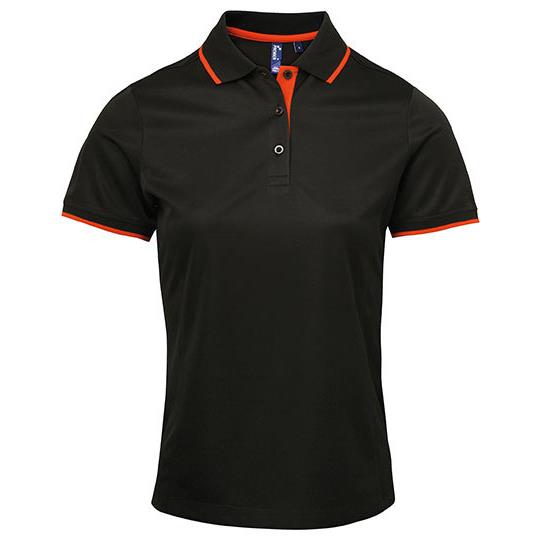 Black (ca. Pantone Black C) Orange (ca. Pantone 1655C)