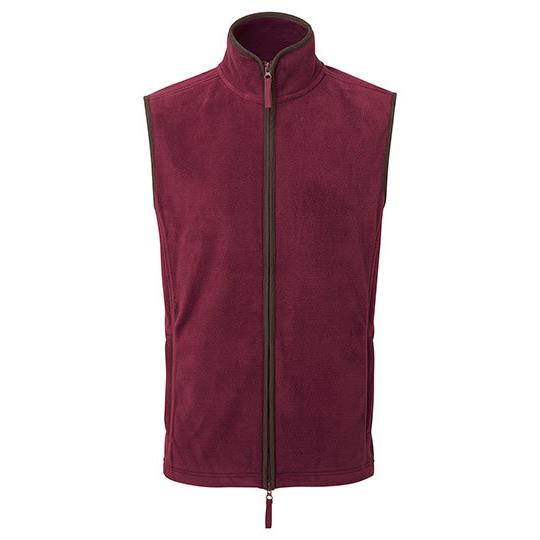 Burgundy (ca. Pantone 209C) Brown (ca. Pantone 4975C)