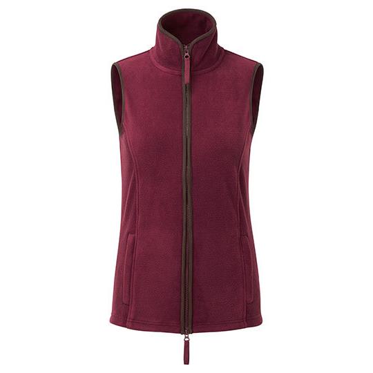 Burgundy (ca. Pantone 209C) Brown (ca. Pantone 4975C)