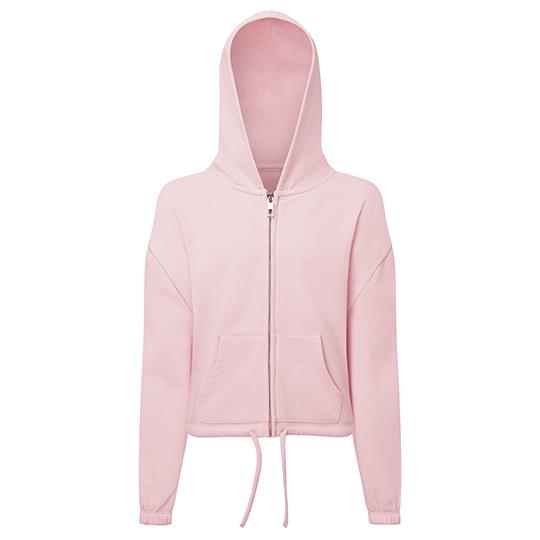 Kids Recycled Cropped Oversize Full-Zip Hoodie