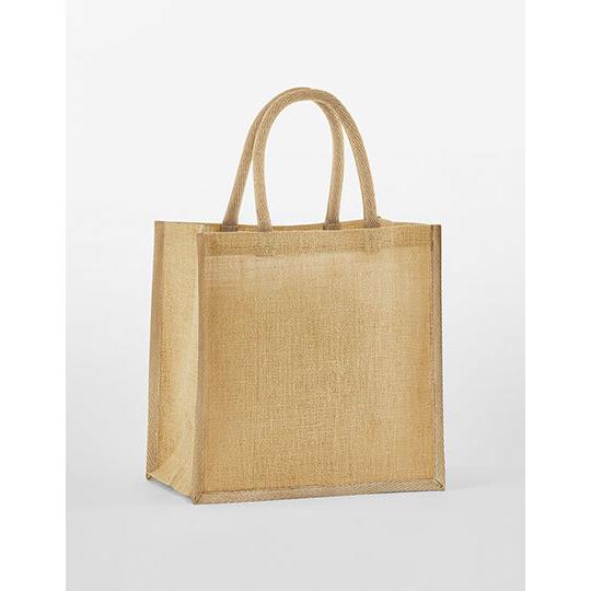 Natural Starched Jute Mini Gift Bag