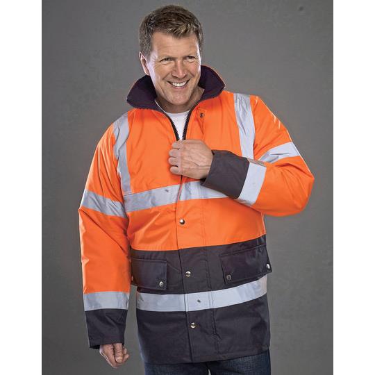 Hi-Vis Yellow Navy