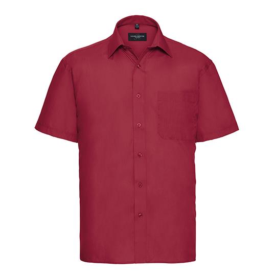Men´s Short Sleeve Classic Polycotton Poplin Shirt