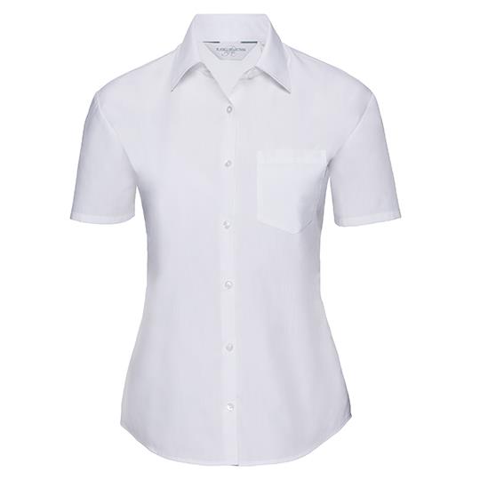 Ladies´ Short Sleeve Classic Polycotton Poplin Shirt