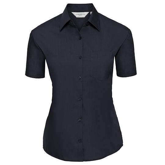Ladies´ Short Sleeve Classic Polycotton Poplin Shirt