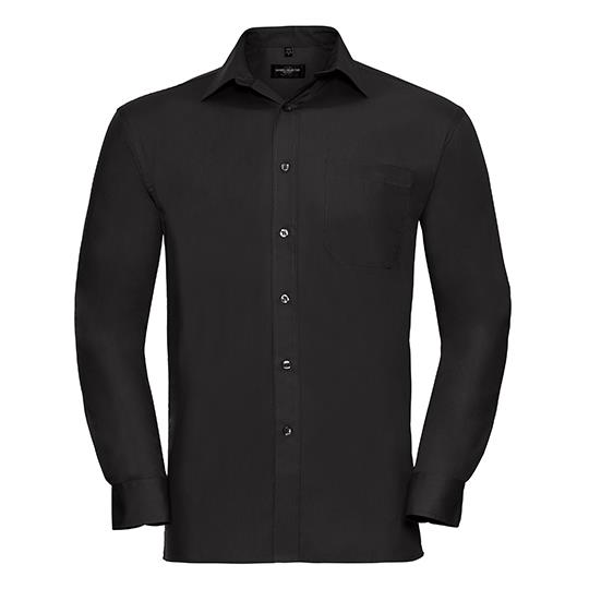 Men´s Long Sleeve Classic Pure Cotton Poplin Shirt