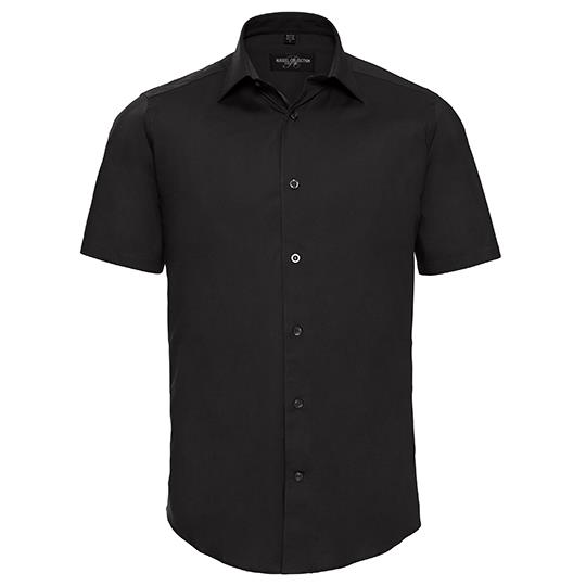 Men´s Short Sleeve Fitted Stretch Shirt