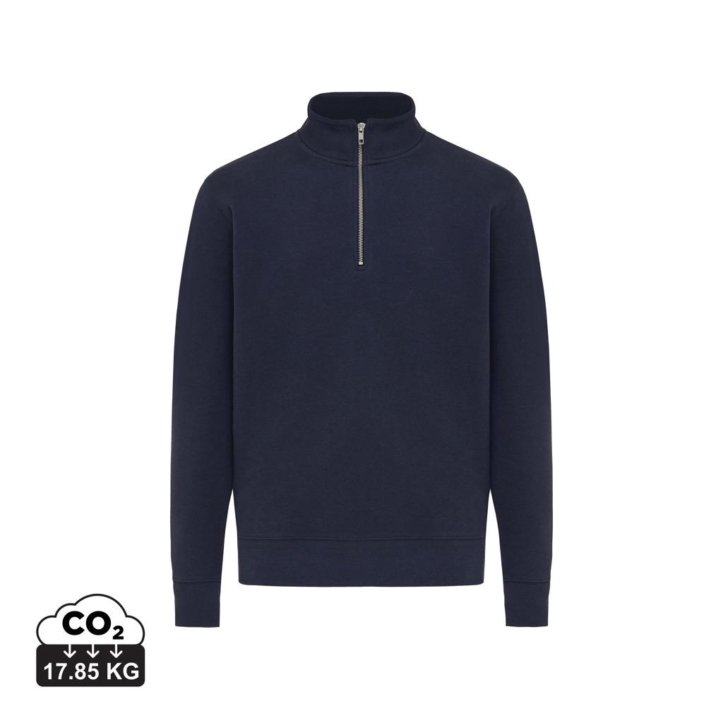 IQONIQ Elgon Quarter-Zip-Sweater aus rec. Baumwolle