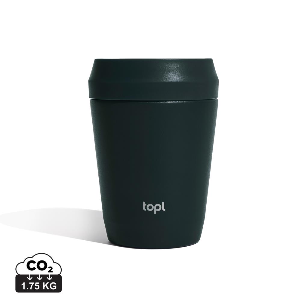 Topl-Trinkbecher aus rec. Stahl mit 360-Grad-Deckel 236ml