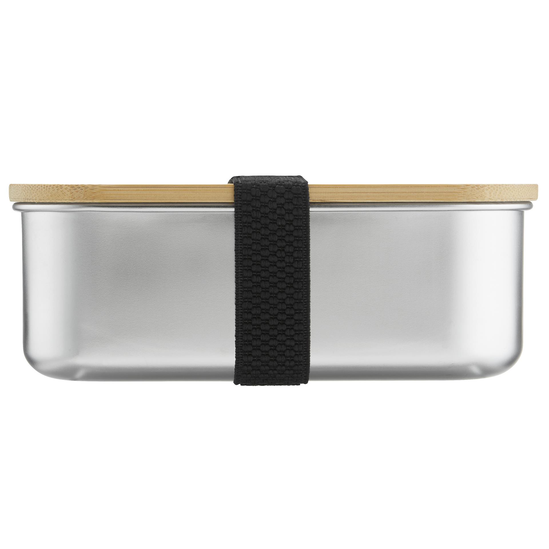 Lunchbox 1350 ml aus Edelstahl mit Bambus-Deckel