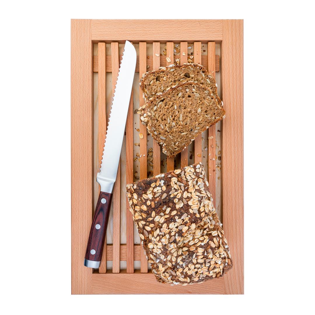 GRID Brotschneidebrett mit Krümelgitter