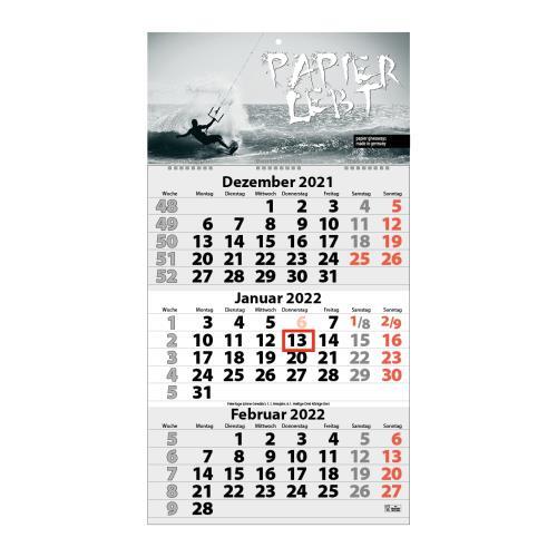 3-Monats DIN A3 Kalender ´Trinus G´
