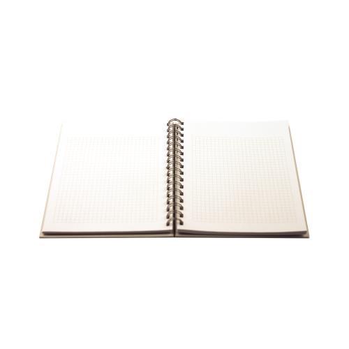 Schreibblock DIN A5 mit Hardcover Ring Wire, 75 Blatt