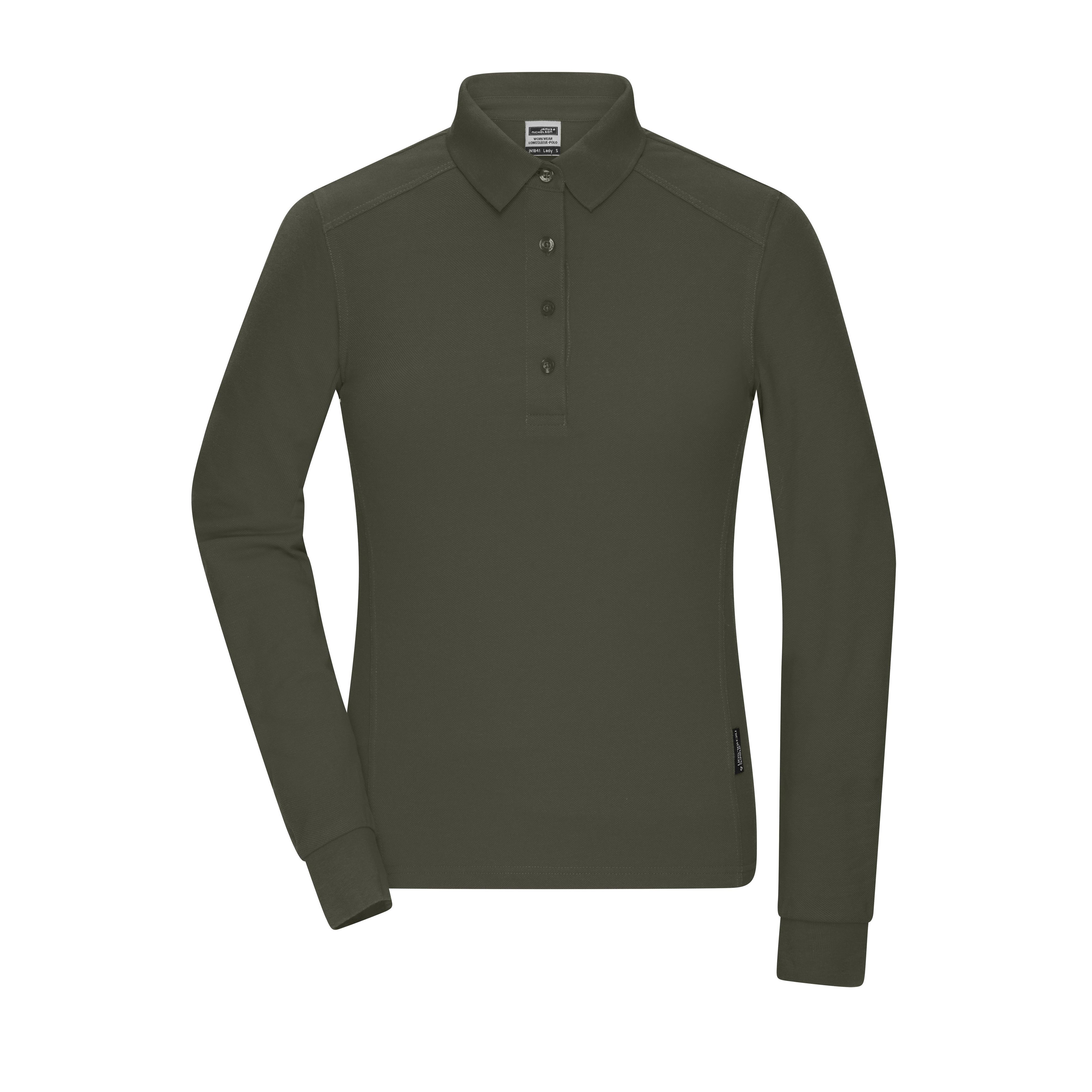 Ladies´ Workwear-Long-Sleeved Polo   OCS Blended