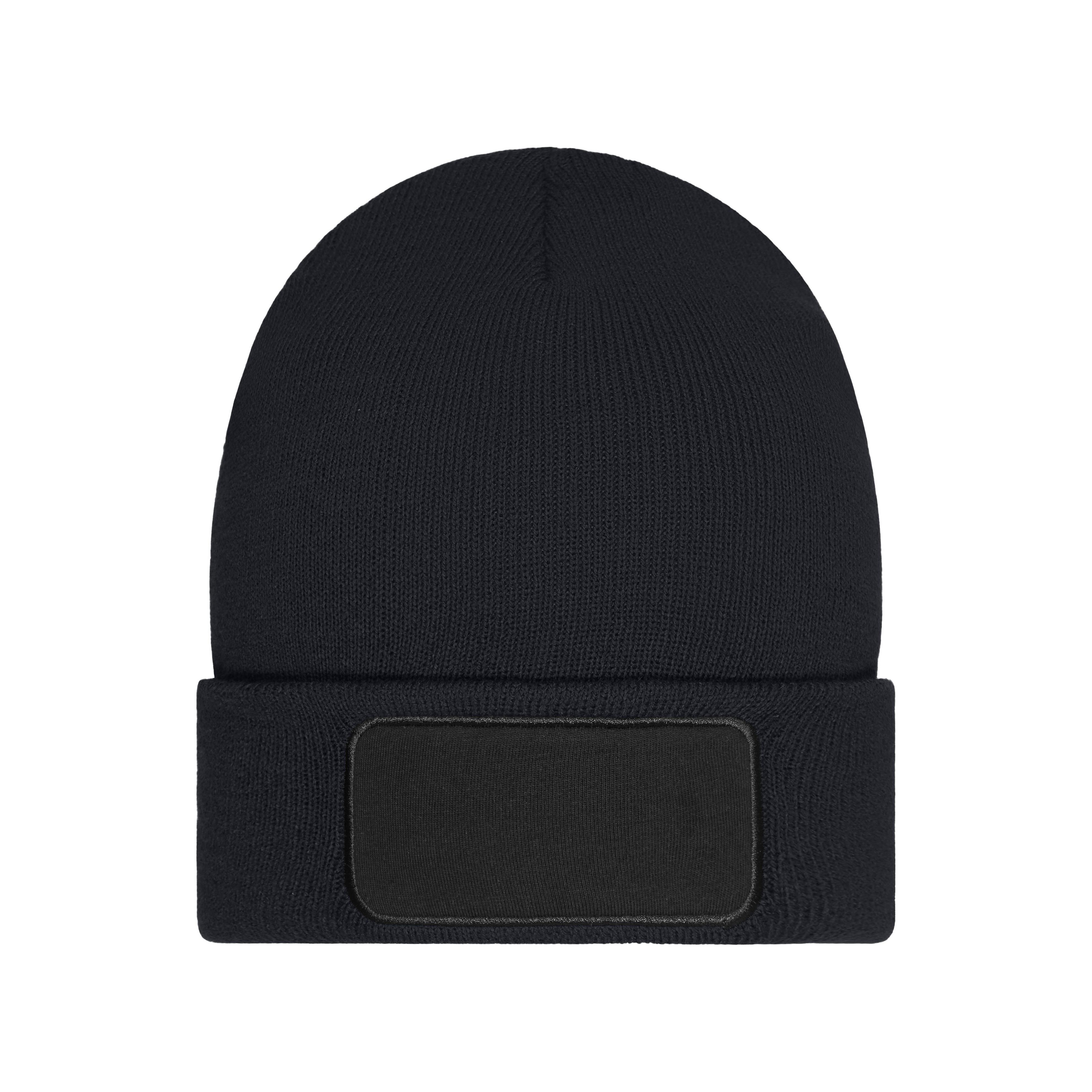 Beanie with Patch (10cm x 5 cm) - Thinsulate