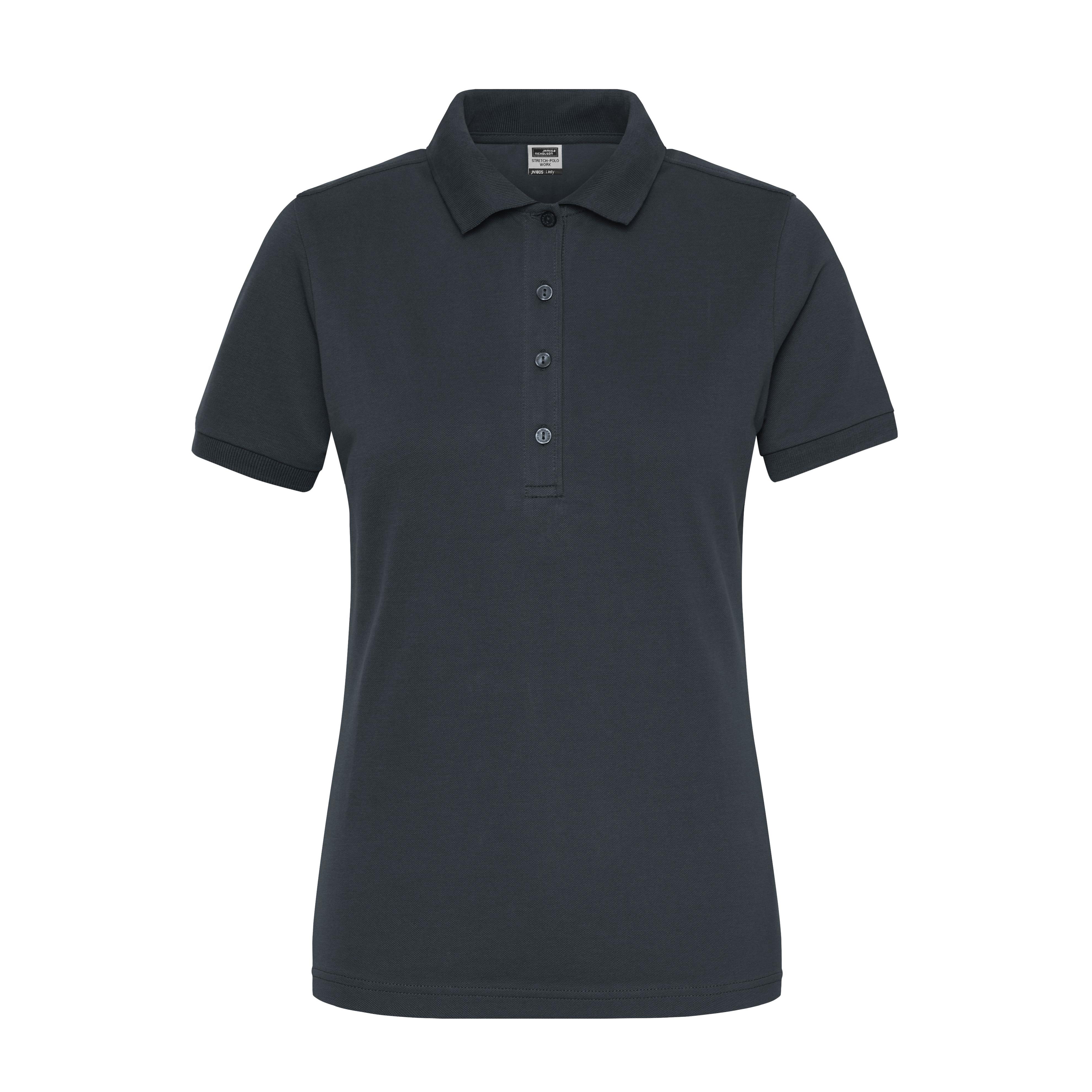 Ladies´ ORGANIC Stretch-Polo Work - SOLID -   OCS Blended