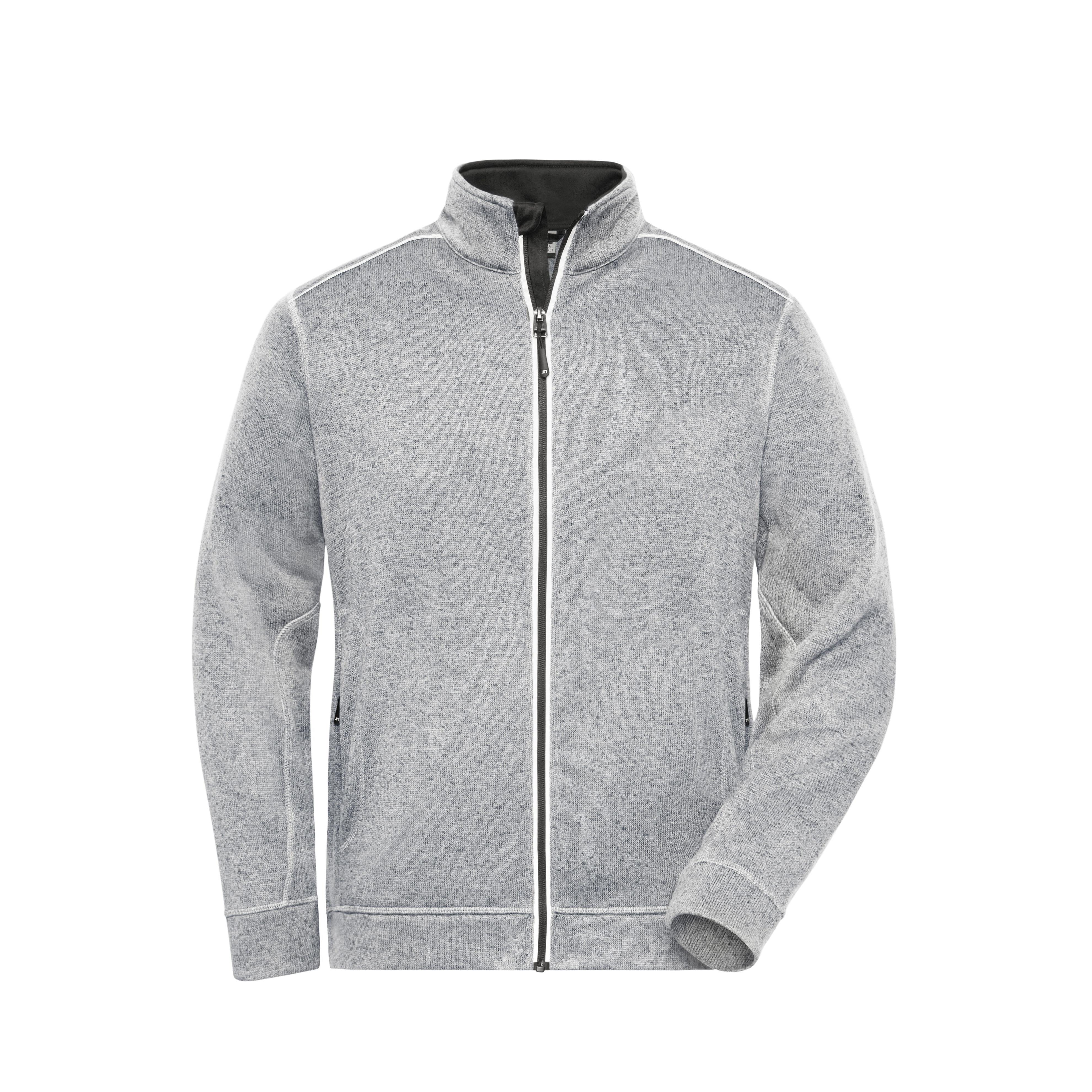 Men´s Knitted Workwear Fleece Jacket - SOLID -