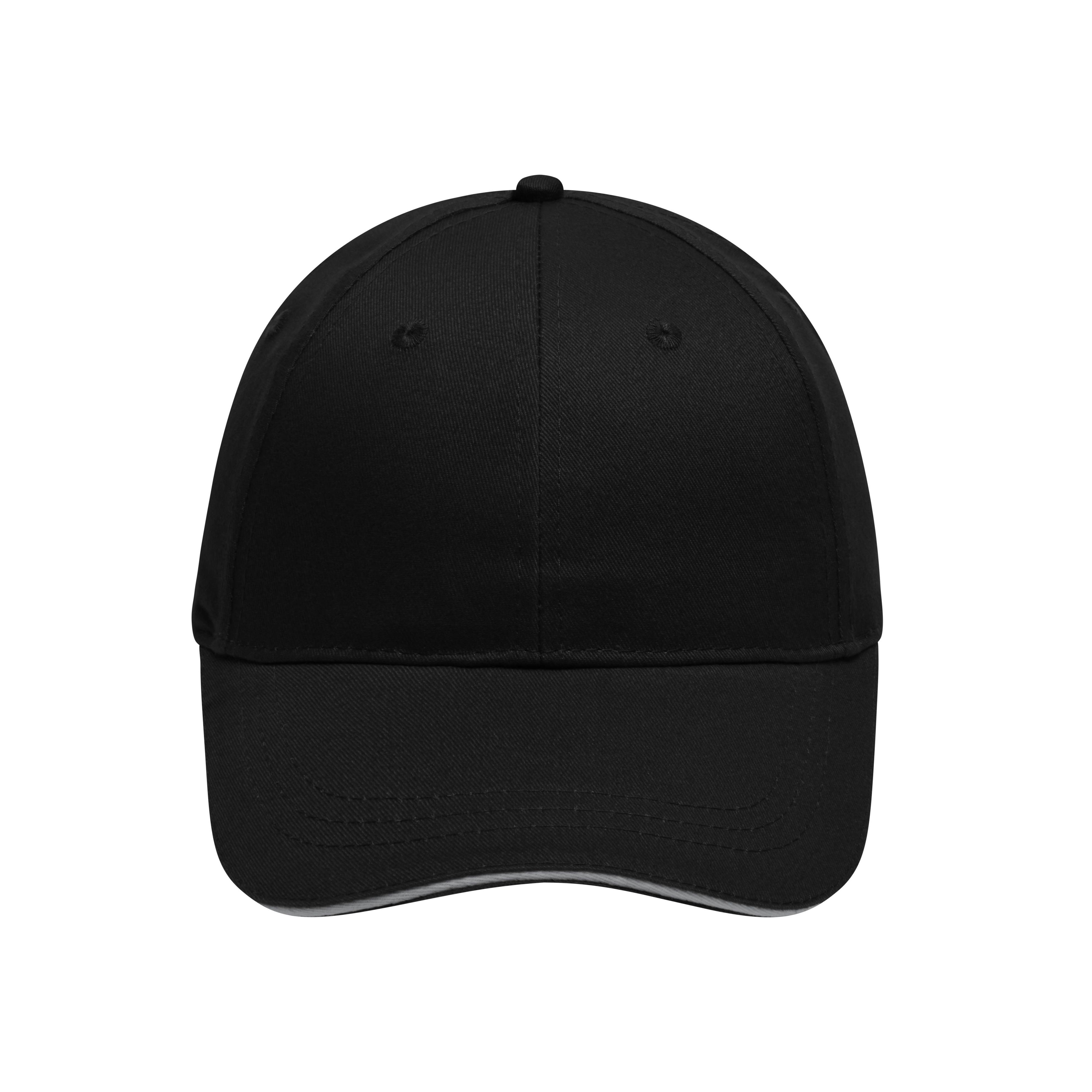 6 Panel Brushed Sandwich Cap