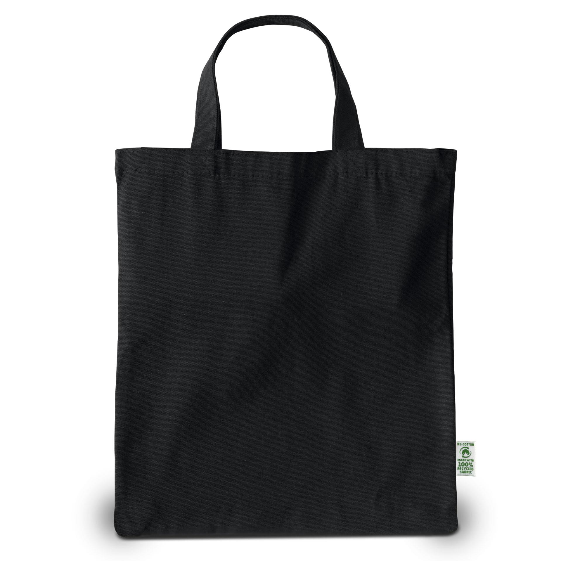 TRIER – Tragetasche aus recycelter Canvas-Baumwolle mit kurzen Henkeln
