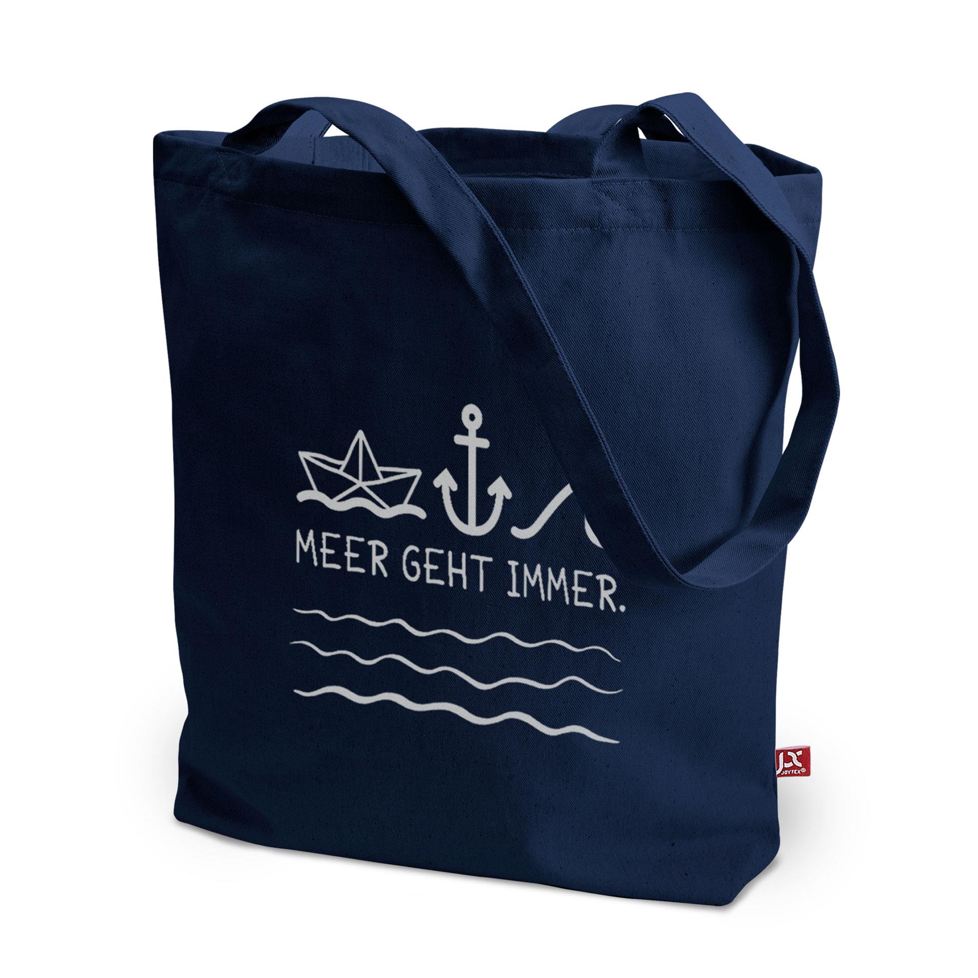 MELBOURNE – Canvas-Tasche mit Bodenfalte und langen Henkeln