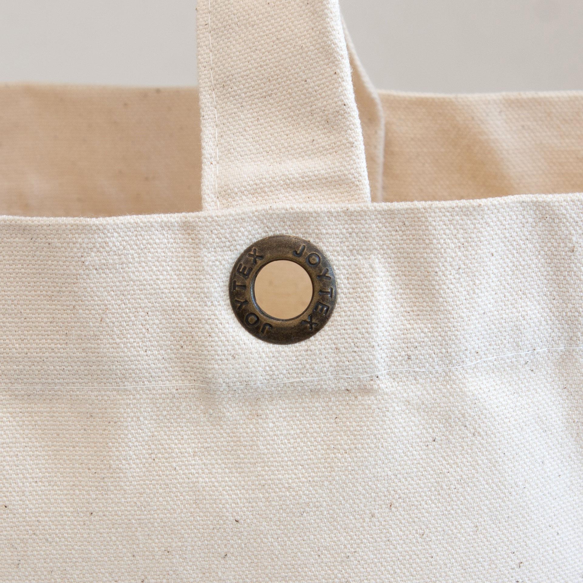 LANTAU – Canvas-Tasche mit Boden- und Seitenfalte sowie Metallösen