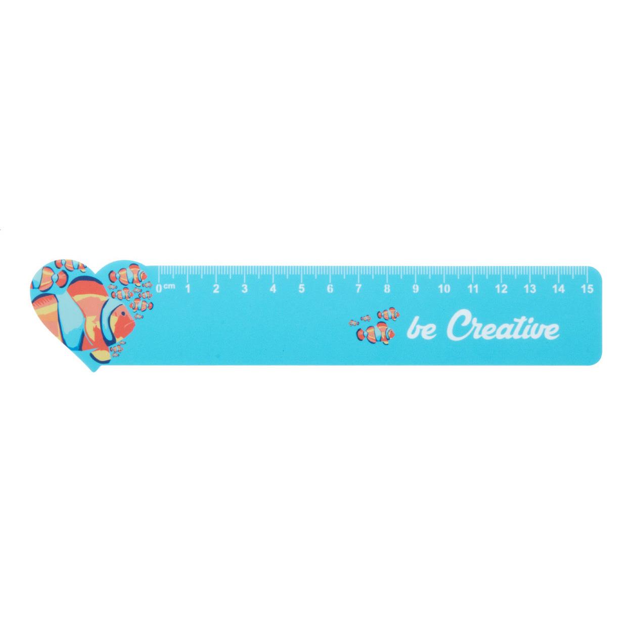 Lineal Herz, 15 cm