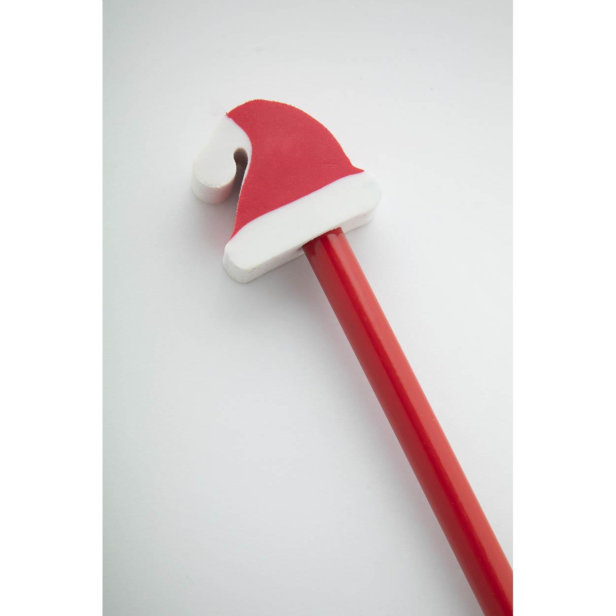 Bleistift mit Weihnachtsfigur, Weihnachtsmann