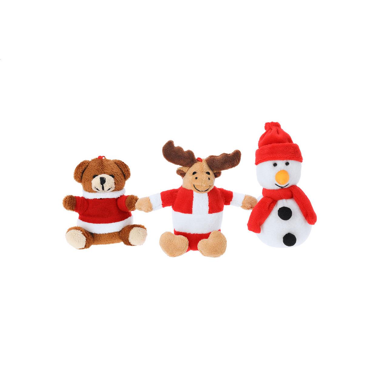 Weihnachts-Plüsch-Schlüsselanhänger, Schneemann