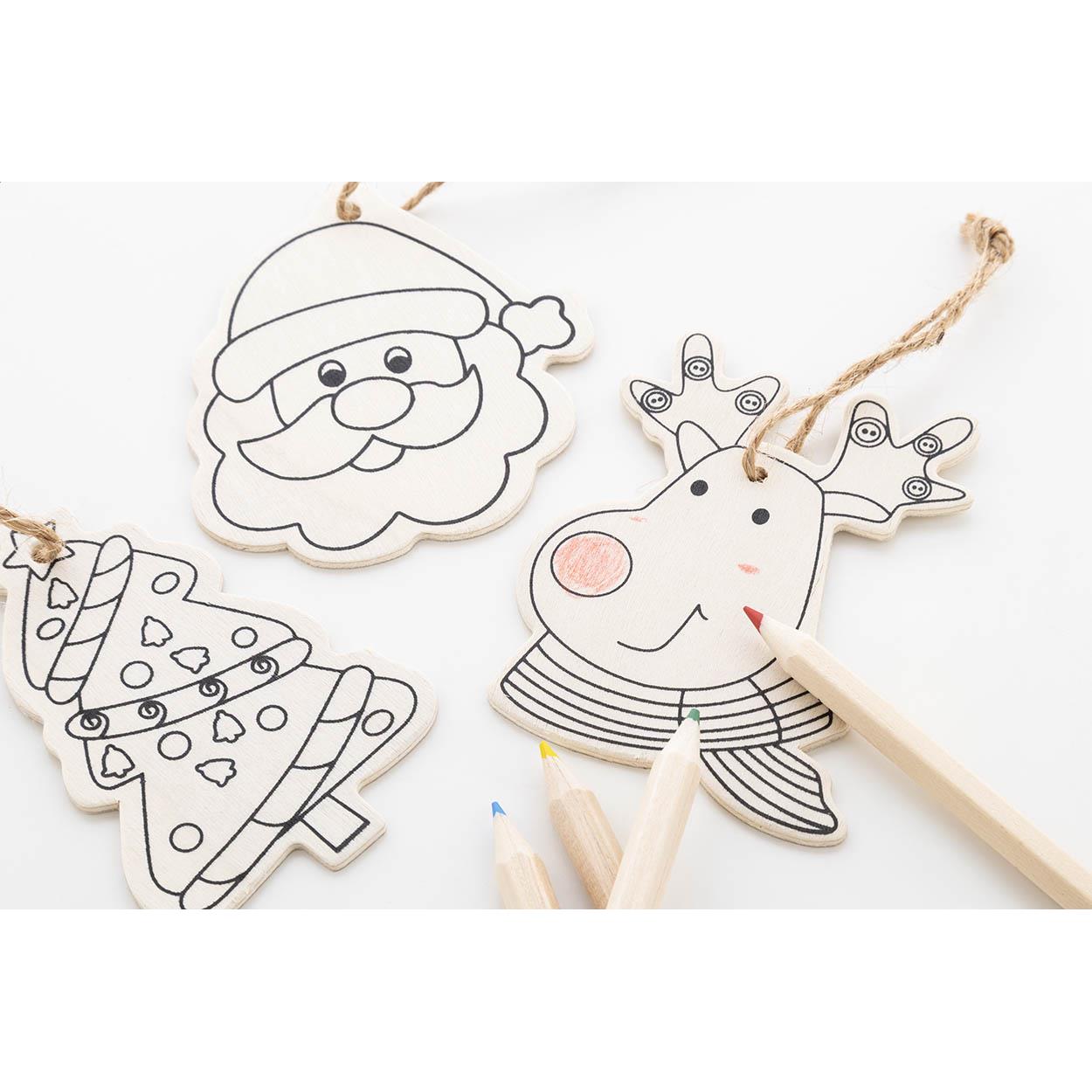 Christbaumschmuck zum Ausmalen